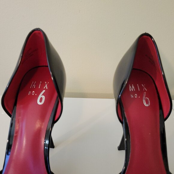 Mix No. 6 | Dawnira Black Patent d'Orsay Heel, Size 9 - Picture 8 of 11